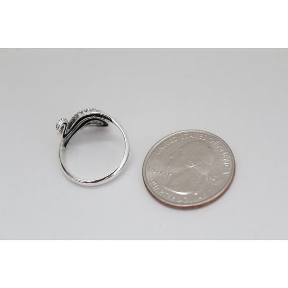 Sterling Silver Octopus Tentacle Adjustable Ring - Picture 5 of 7